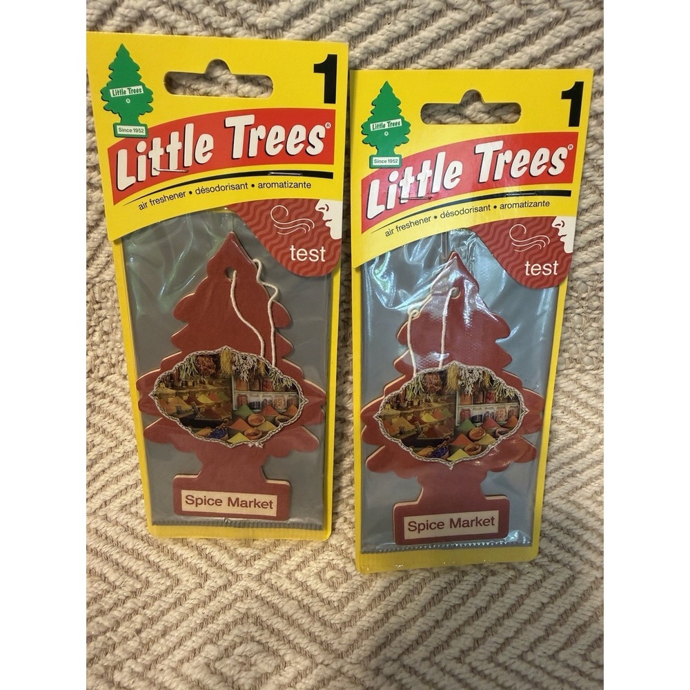 2- 1 Pack Spice Market Little Trees Discontinued Car Air Fresheners